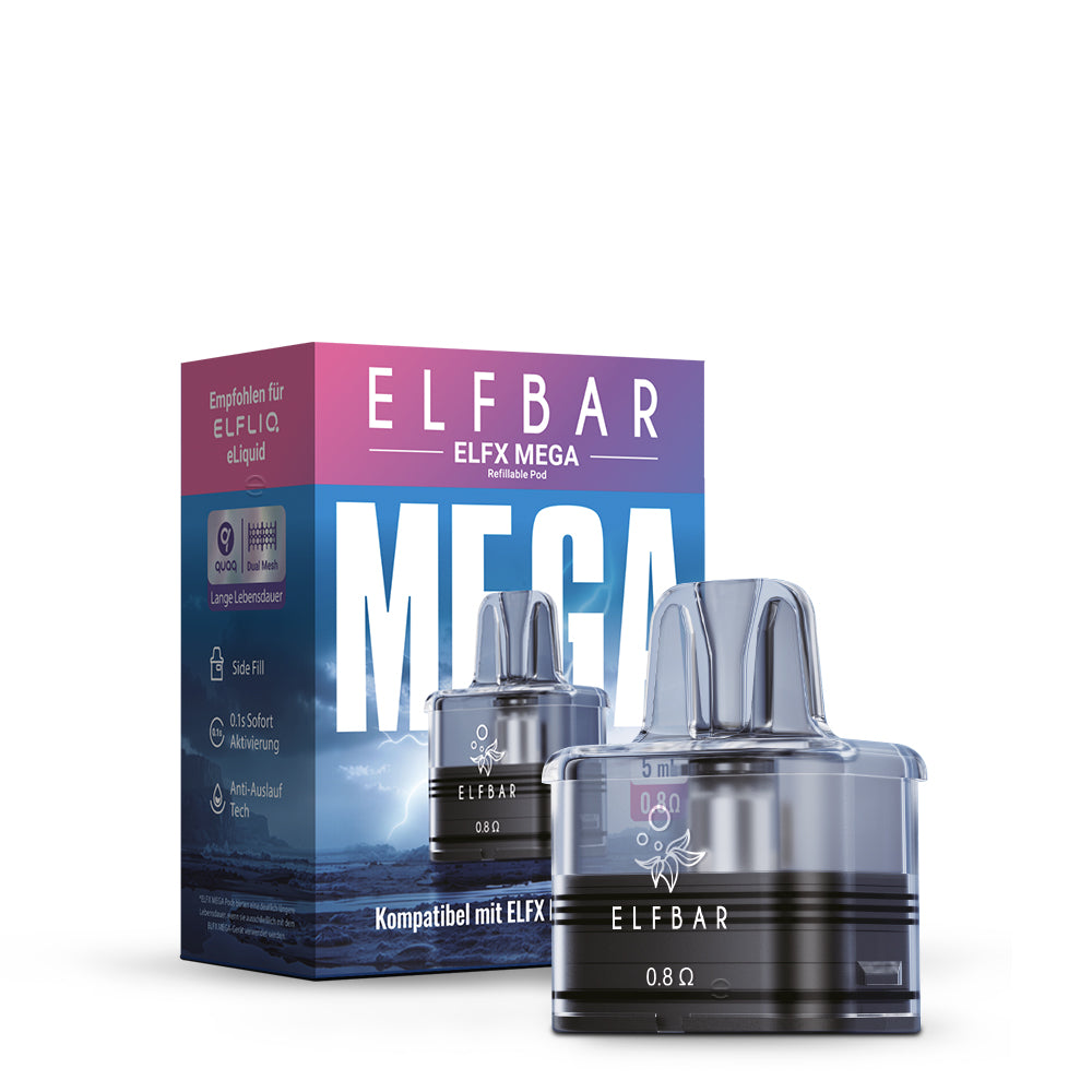 ELFBAR ELFX Mega Refillable Pod (Leer Pod) Ohm: 0.8 5ml