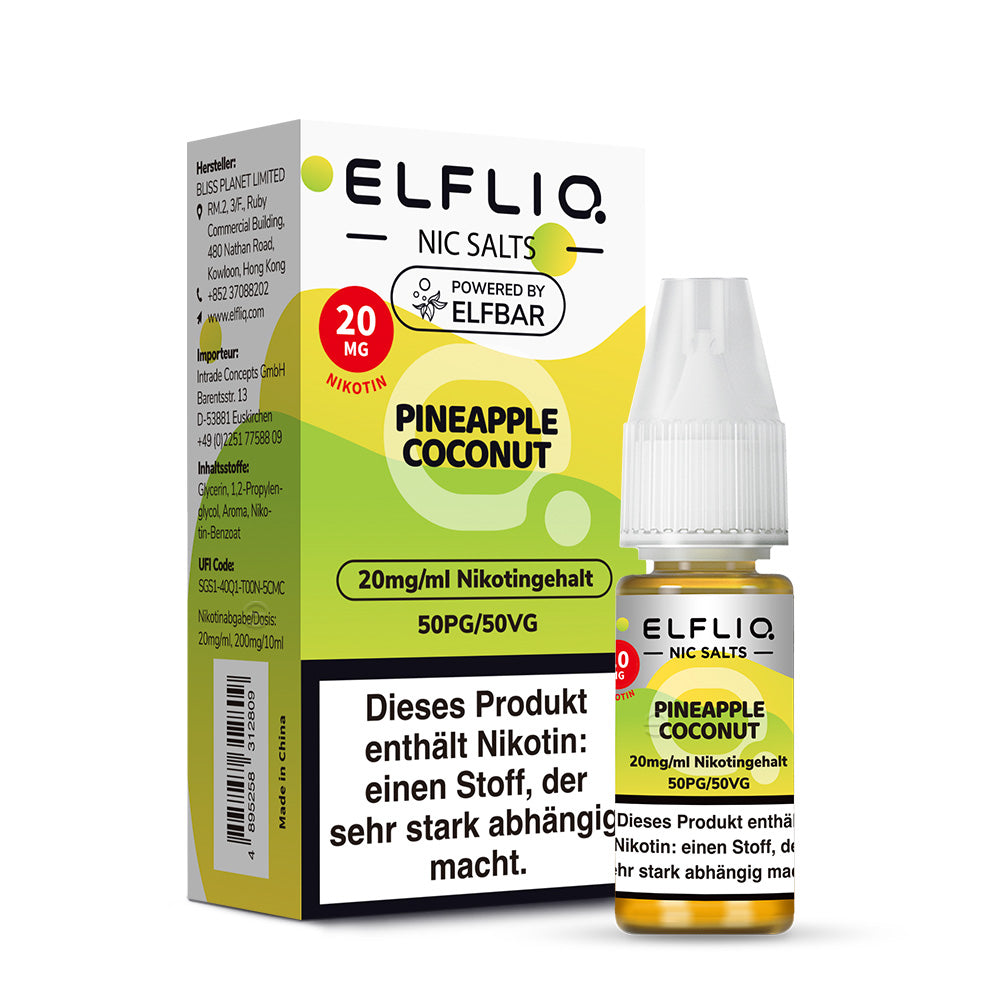 Elfbar ELFLIQ 20mg/ml Nikotinsalz Liquid Pineapple Coconut