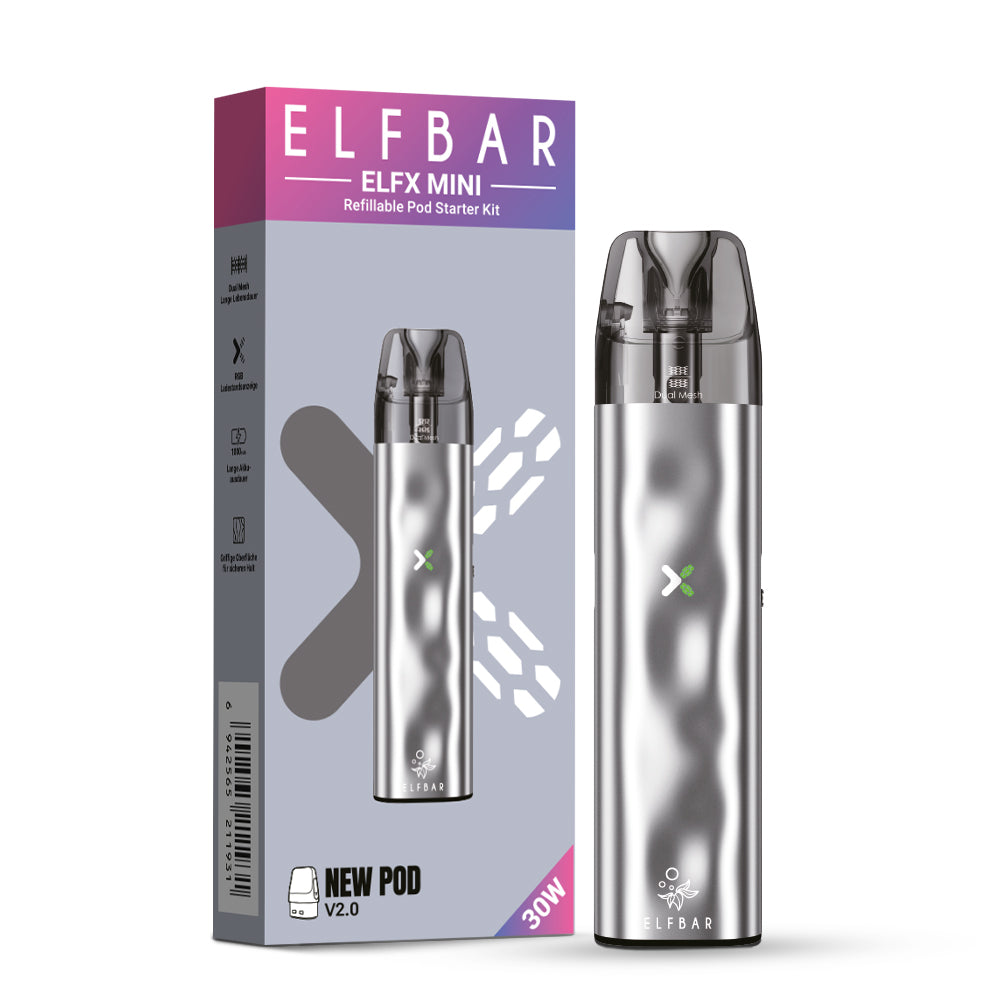 Elfbar ELFX Mini Refillable Kit Silver