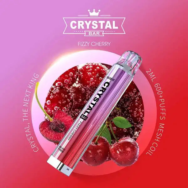 E-Zigarette Crystal Bar 600 Fizzy Cherry 20mg Nikotin