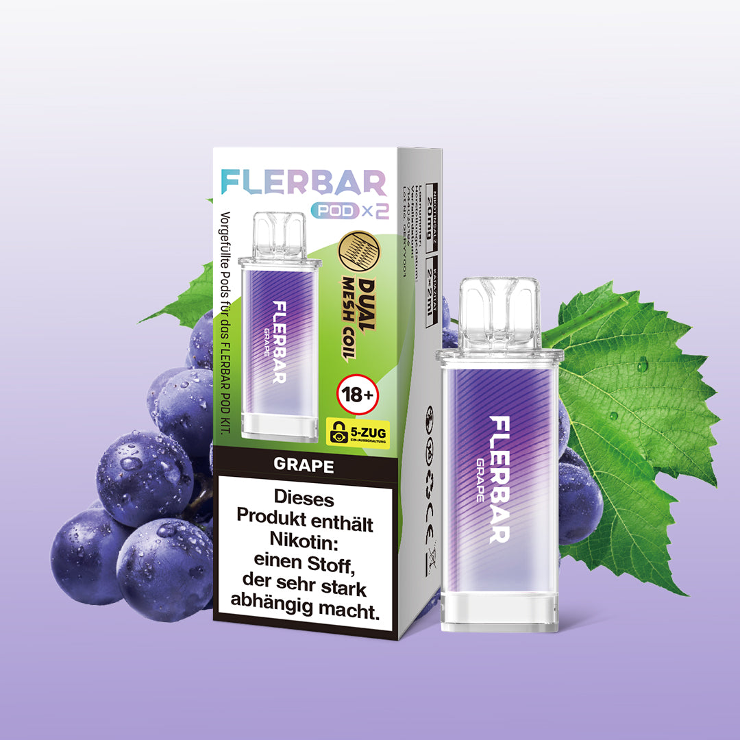 Flerbar Prefilled Pod Grape 20mg Nikotin 600