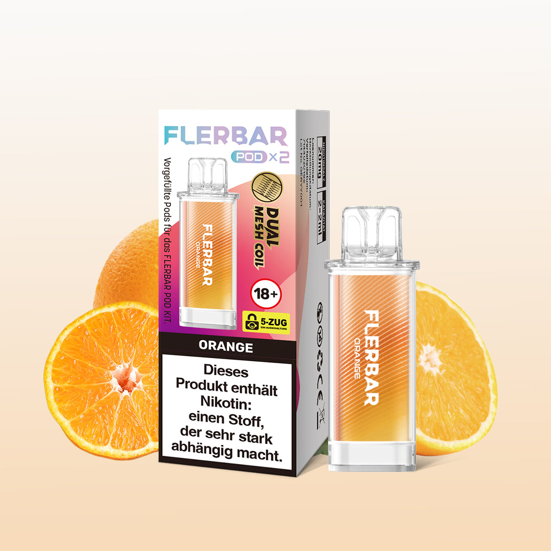 Flerbar Prefilled Pod Orange 20mg Nikotin 600