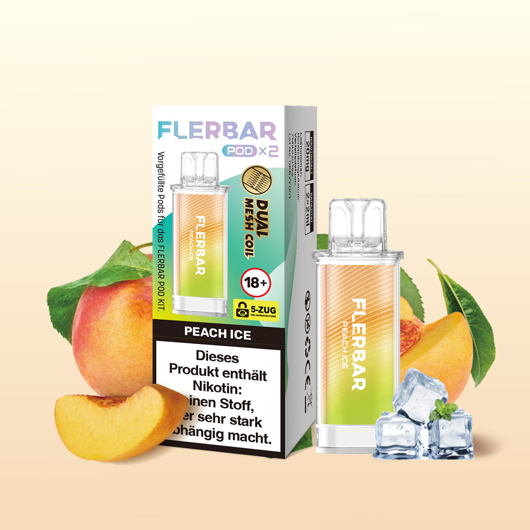 Flerbar Prefilled Pod Peach Ice 20mg Nikotin 600