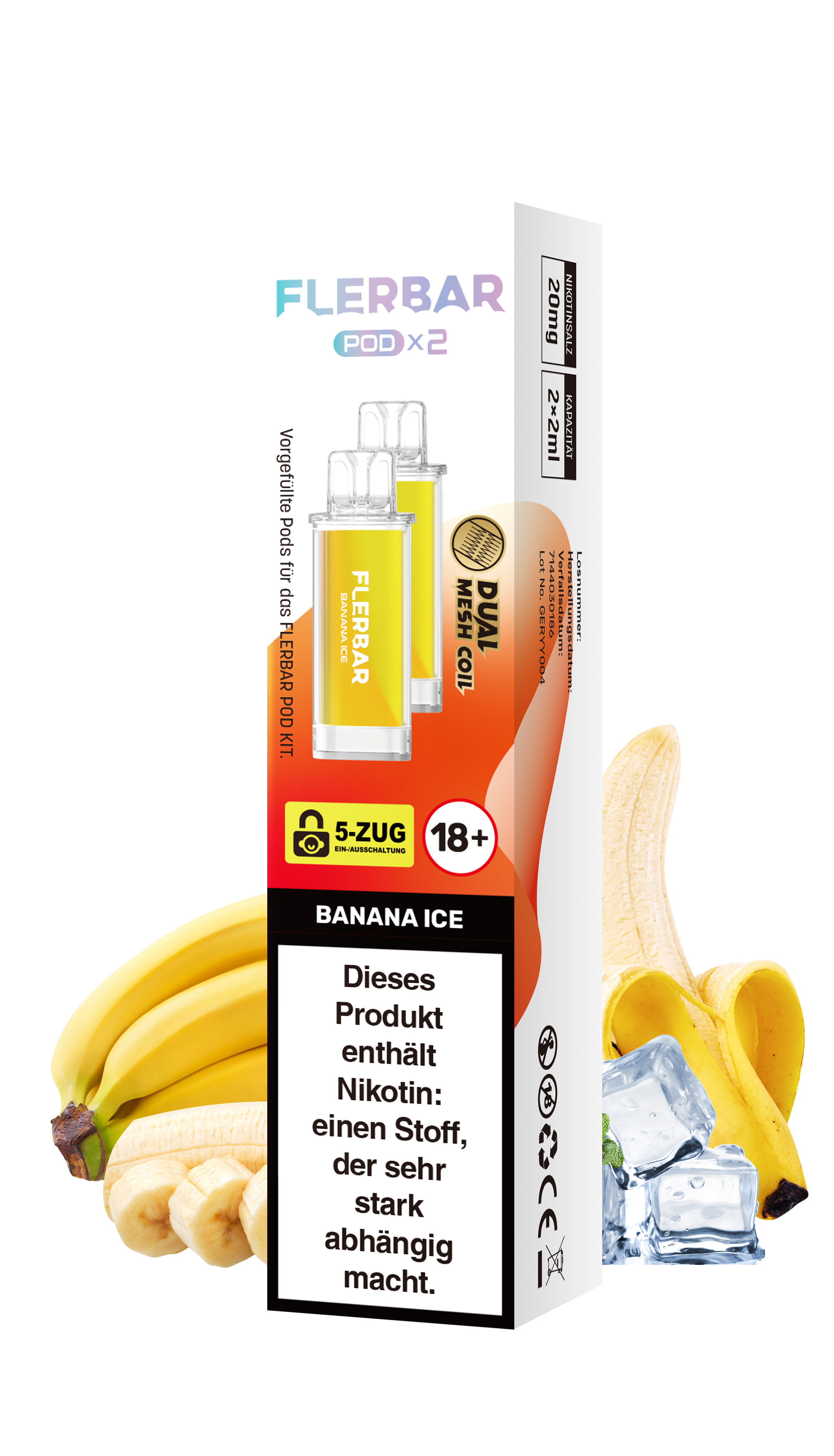 Flerbar Prefilled Pod Banane 20mg Nikotin 600