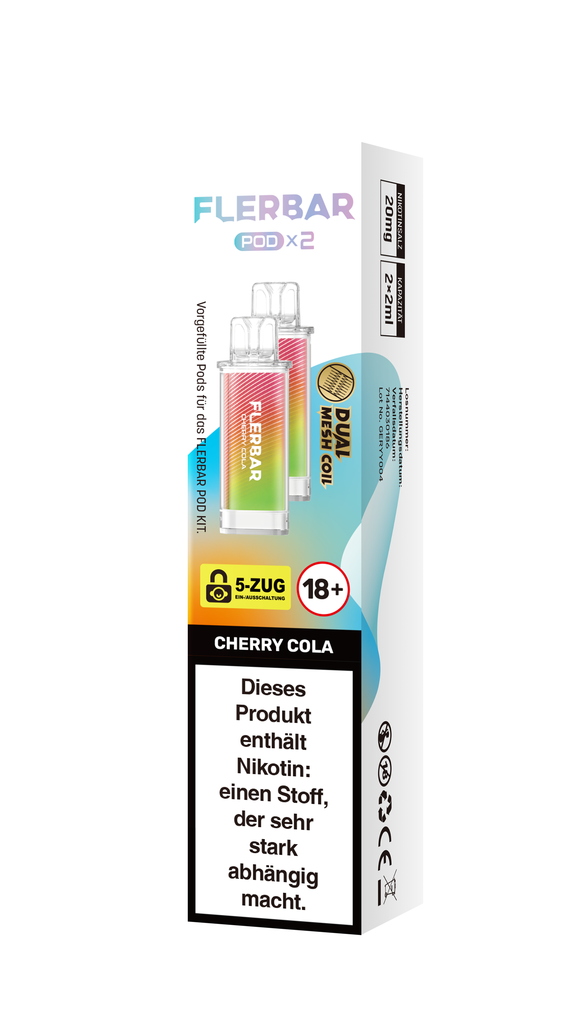 Flerbar Prefilled Pod Cherry Cola 20mg Nikotin 600