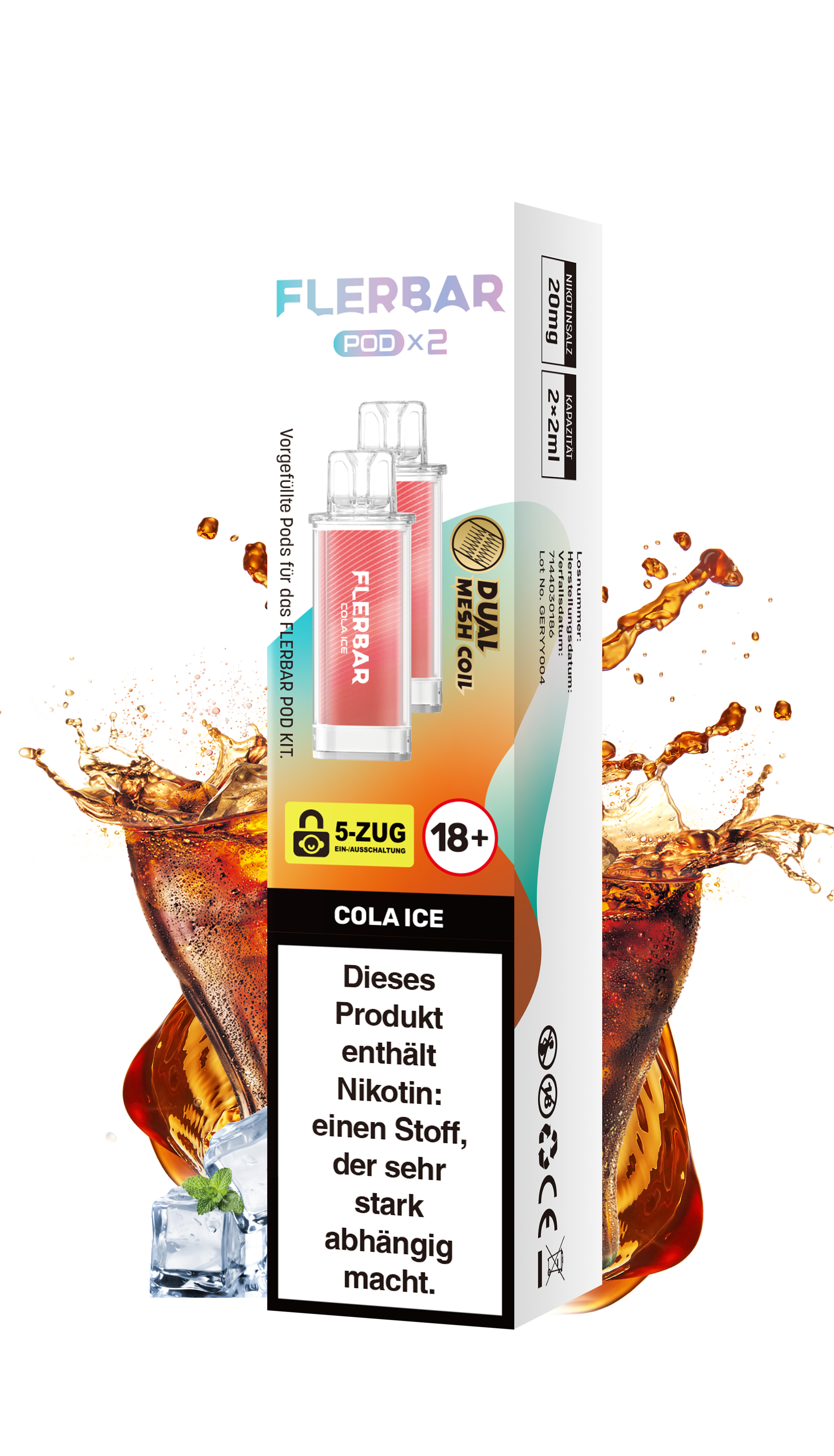 Flerbar Prefilled Pod Cola Ice 20mg Nikotin 600