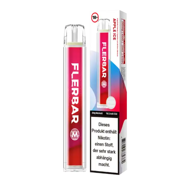 E-Zigarette Flerbar Apple Ice 20mg Nikotin 600