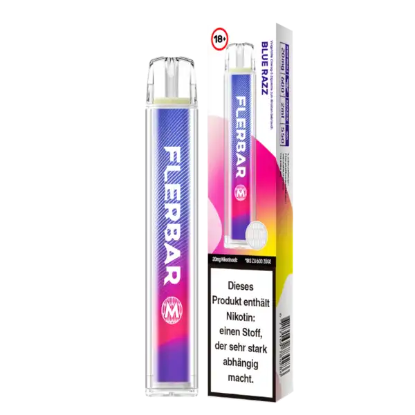 E-Zigarette Flerbar Blue Razz 20mg Nikotin 600