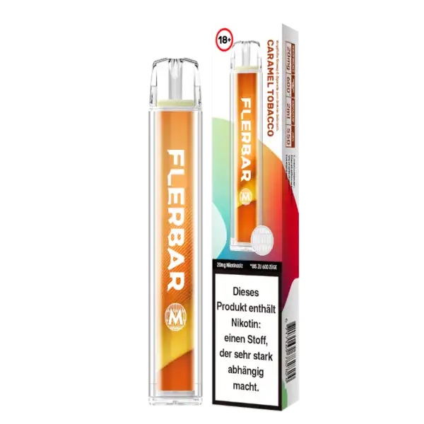 E-Zigarette Flerbar Caramel Tobacco 20mg Nikotin 600