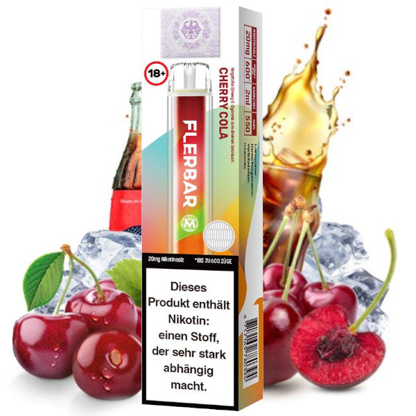 E-Zigarette Flerbar Cherry Cola 20mg Nikotin 600