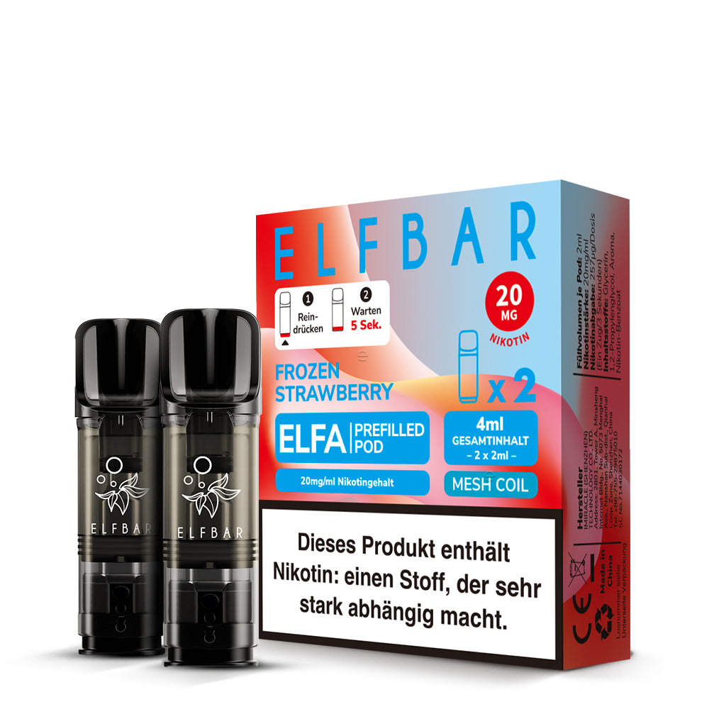 Elfbar Prefilled Pod ELFA Frozen Strawberry 20mg Nikotin 600