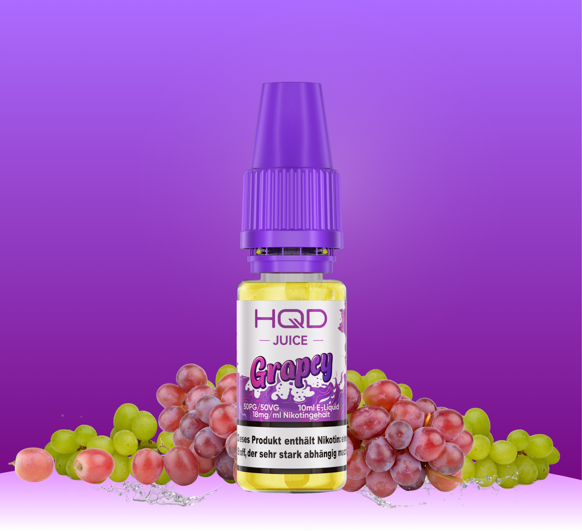 HQD Juice Grapey 10ml Liquid 18mg Nikotin