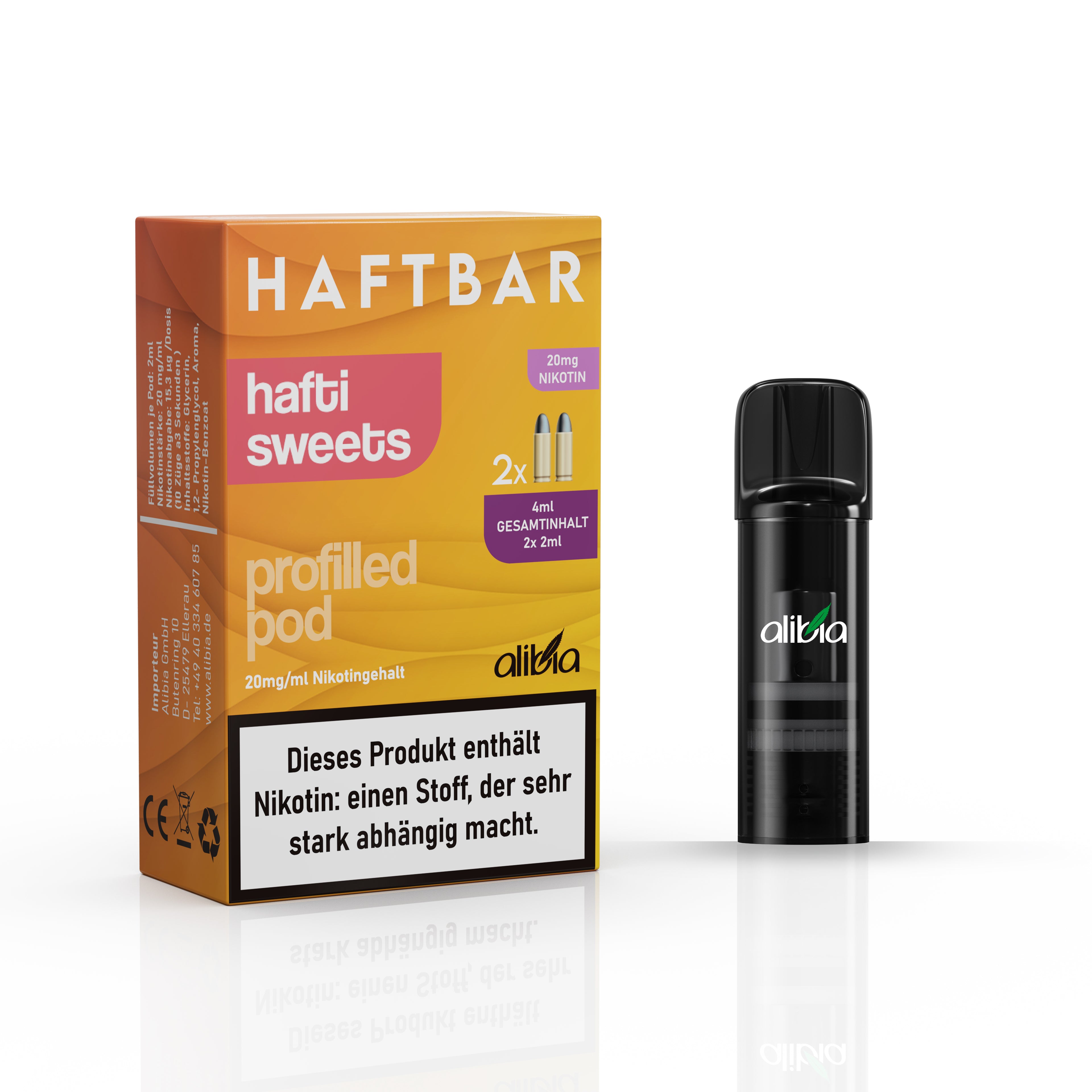 Haftbar 2er Pack Prefilled Pod 20mg Nikotin 600 Hafti Sweets