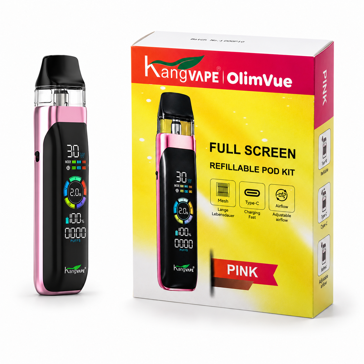 Kangvape Olimvue Refillable Pod Kit Pink