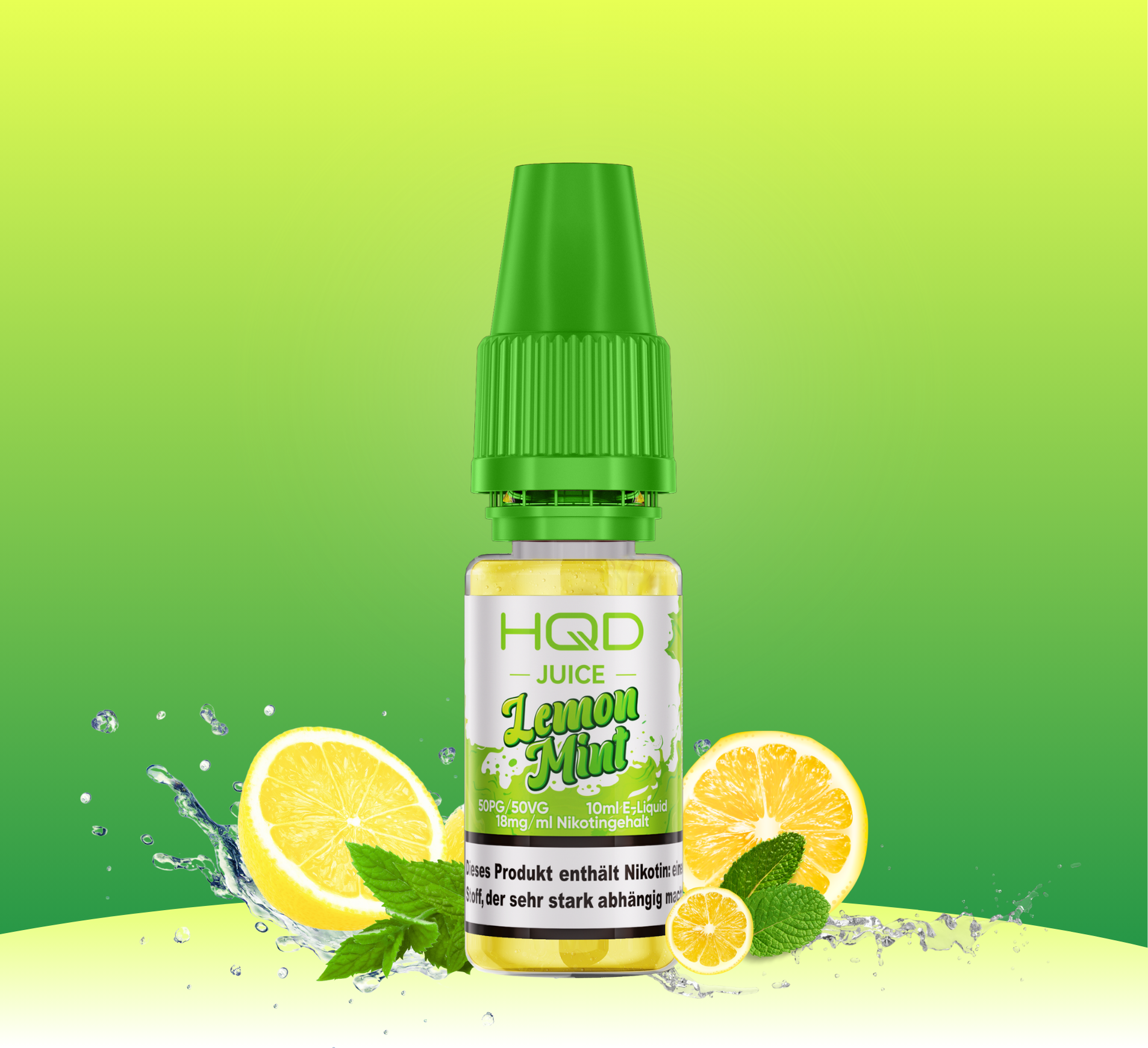 HQD Juice Lemon Mint 10ml Liquid 18mg Nikotin