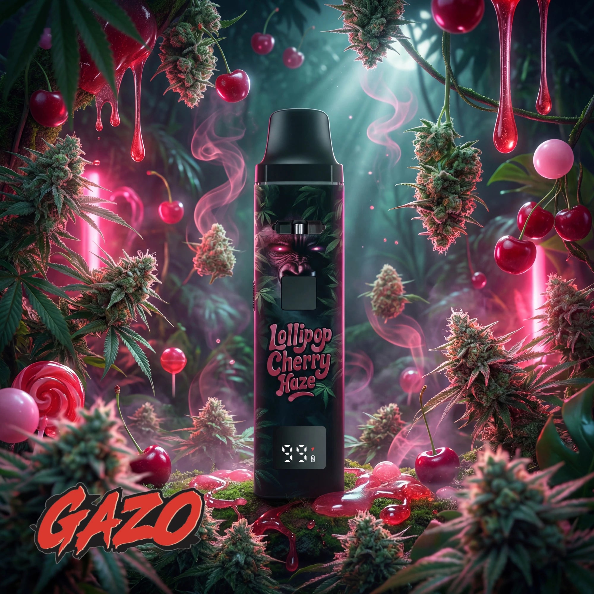 GAZO VAPE – H3BTA „Lollipop Cherry“ (Lollipop Cherry) – 1ml CRD