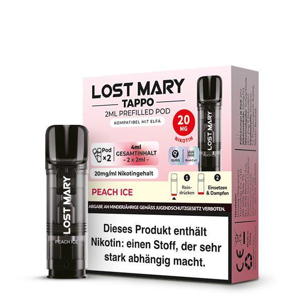 Lost Mary Tappo Pods Peach Ice 20mg Nikotin