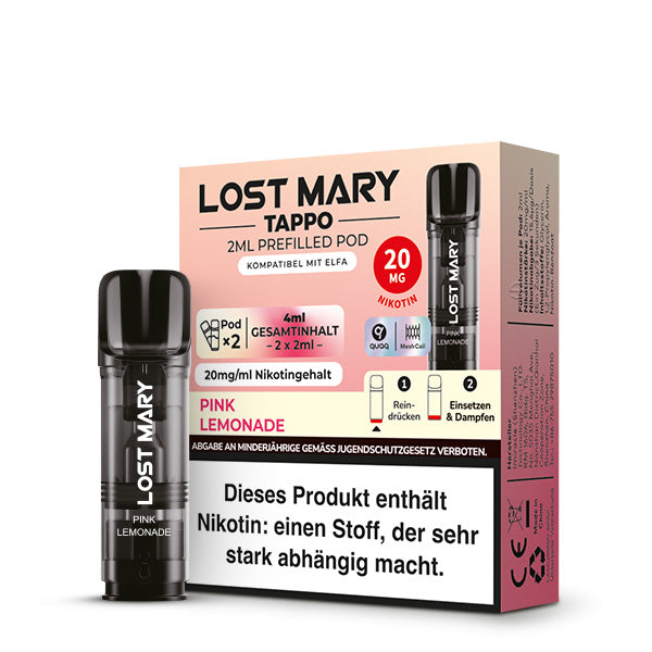Lost Mary Tappo Pods Pink Lemonade 20mg Nikotin