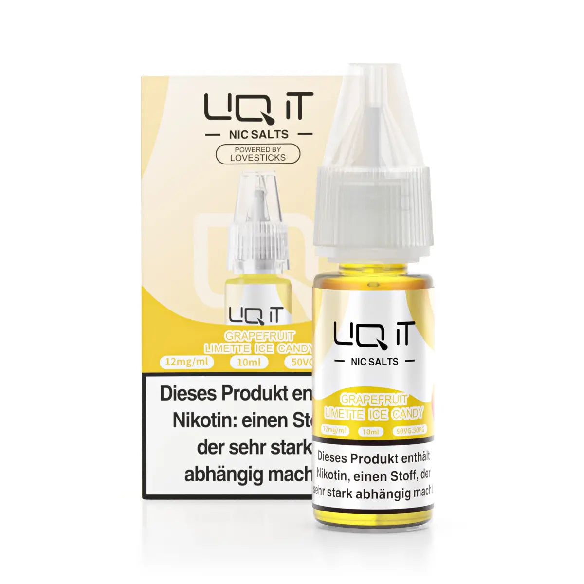 Lovesticks LIQ IT 10ml - 0mg Nikotin - Grapefruit Lime Ice Candy