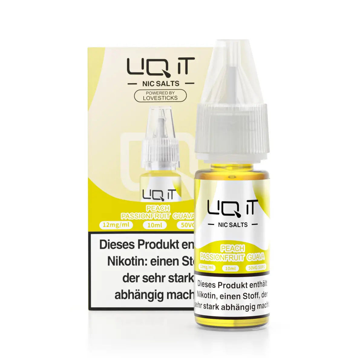 Lovesticks LIQ IT 10ml - 0mg Nikotin - Peach Passionfruit Guava