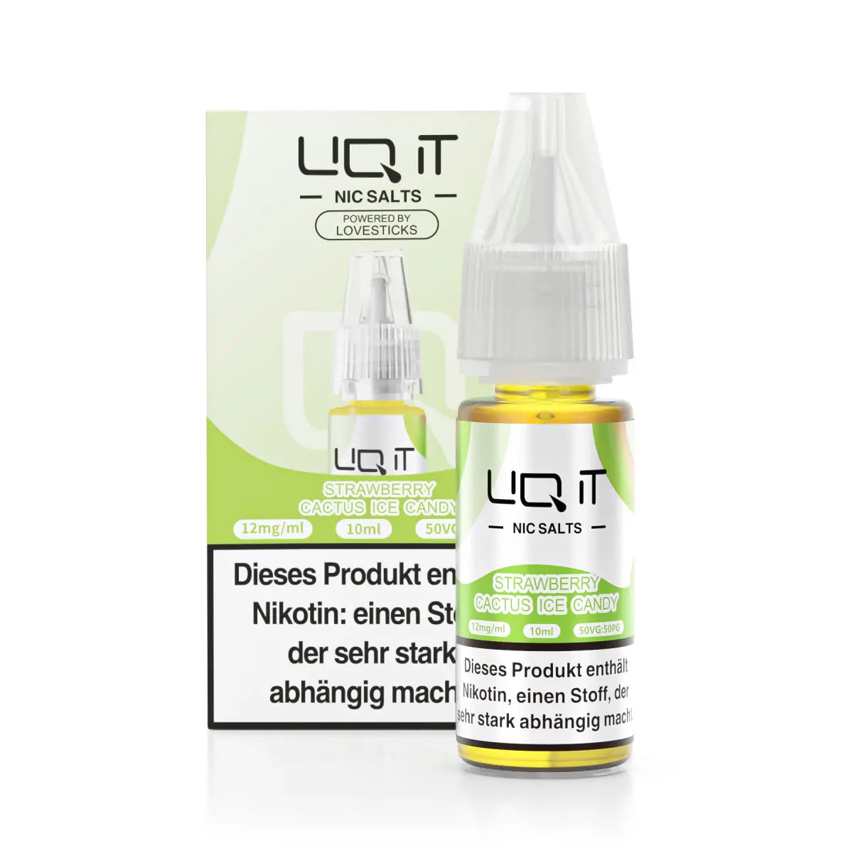 Lovesticks LIQ IT 10ml - 0mg Nikotin - Strawberry Cactus Candy Ice