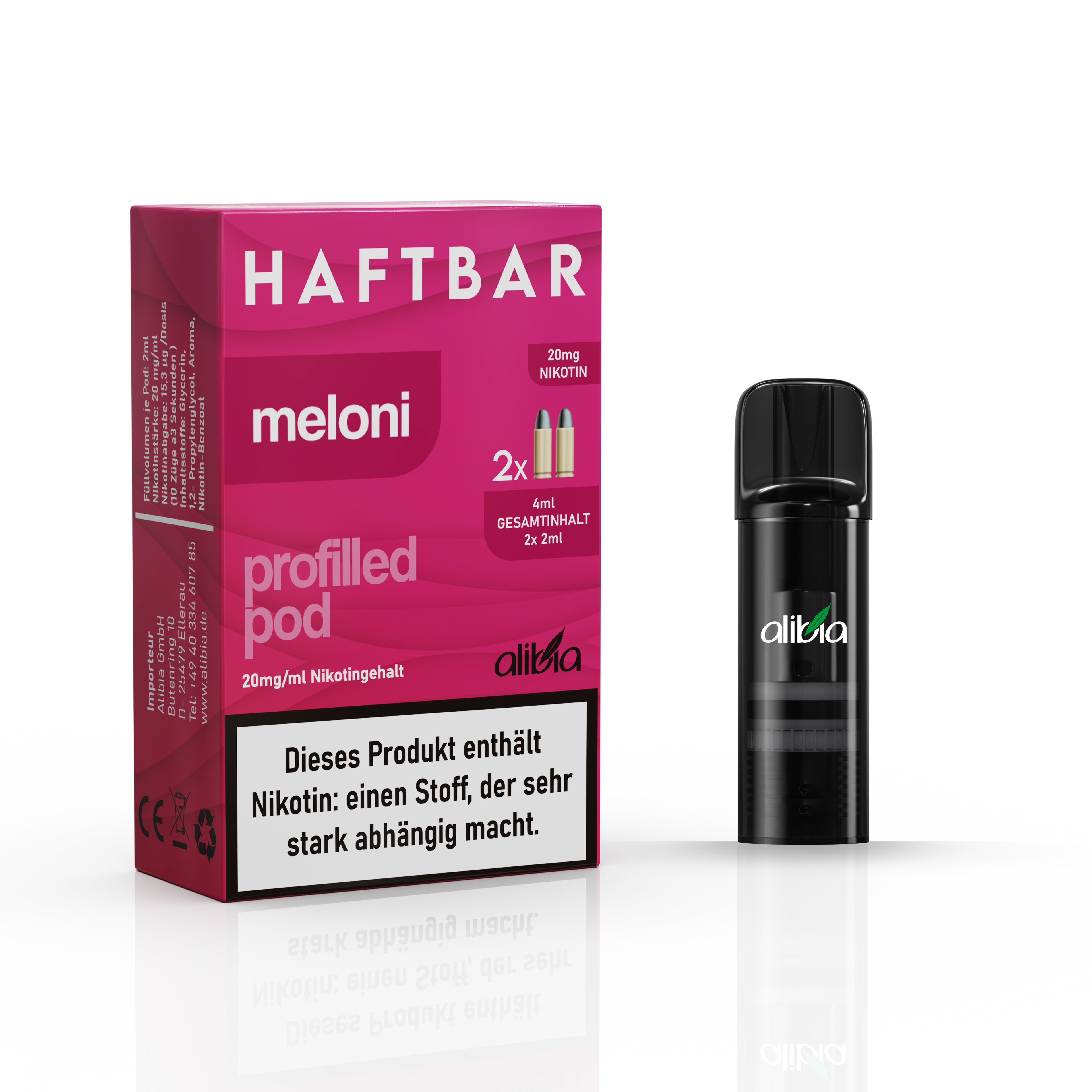 Haftbar 2er Pack Prefilled Pod 20mg Nikotin 600 Meloni