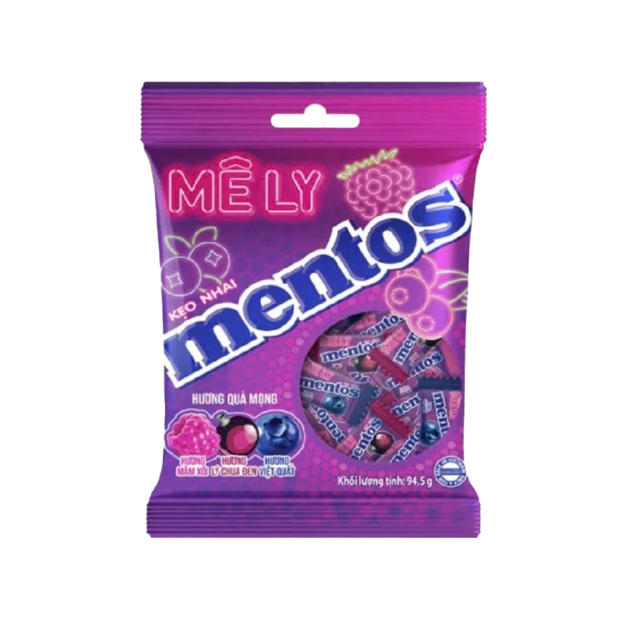 Mentos Chewing Candy Blackcurrant, Blueberry, Raspberry 94,5g 15er [mhd. 01/01/2027] Vegetarisch ***NEU***
