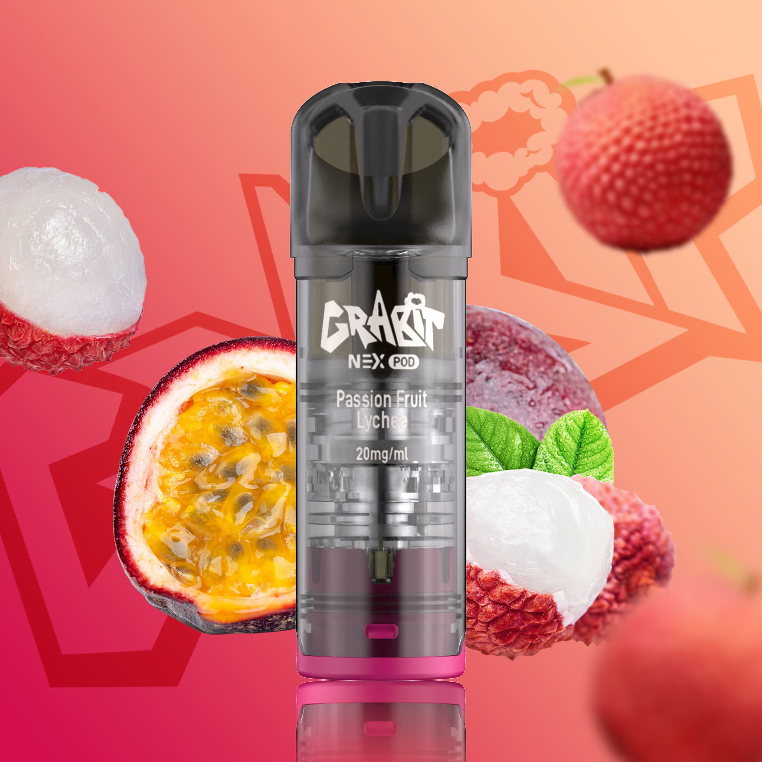 Grabit Nex Pod Passion Fruit Lychee 20mg Nikotin 800