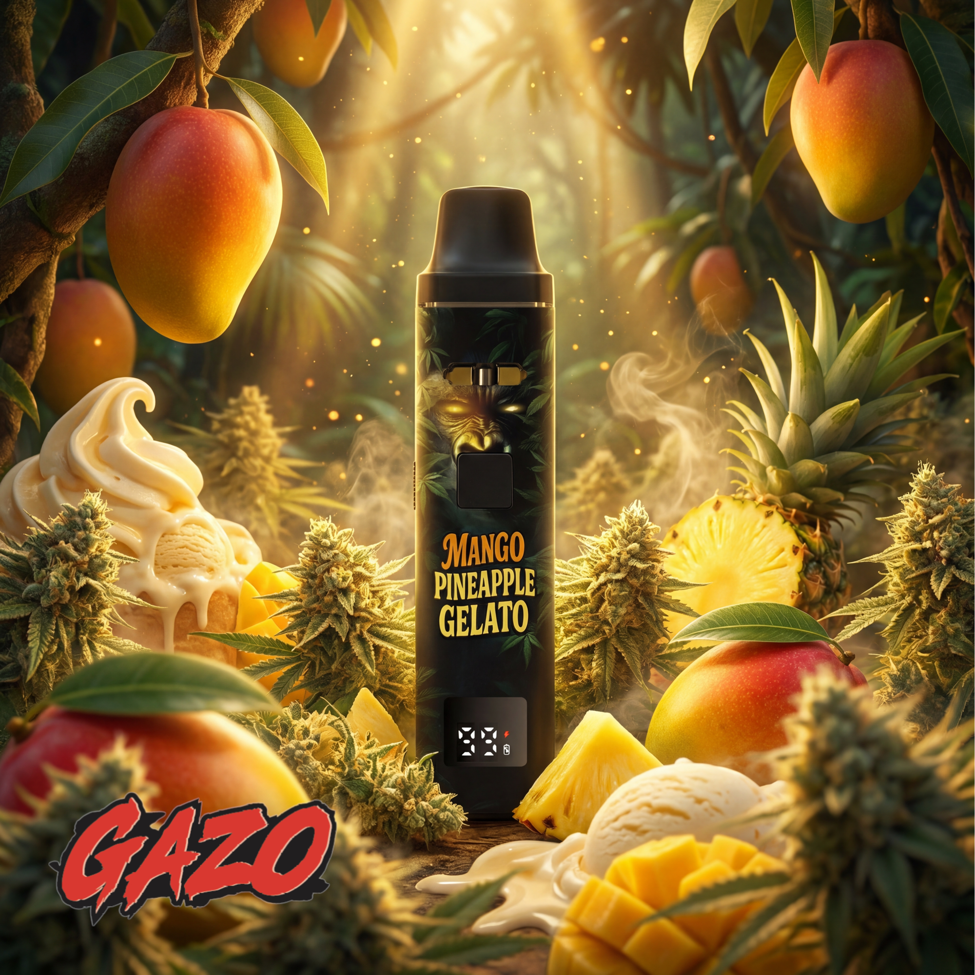 GAZO VAPE – H3BTA „Mango Pineapple“ (Mango Pineapple) – 1ml CRD