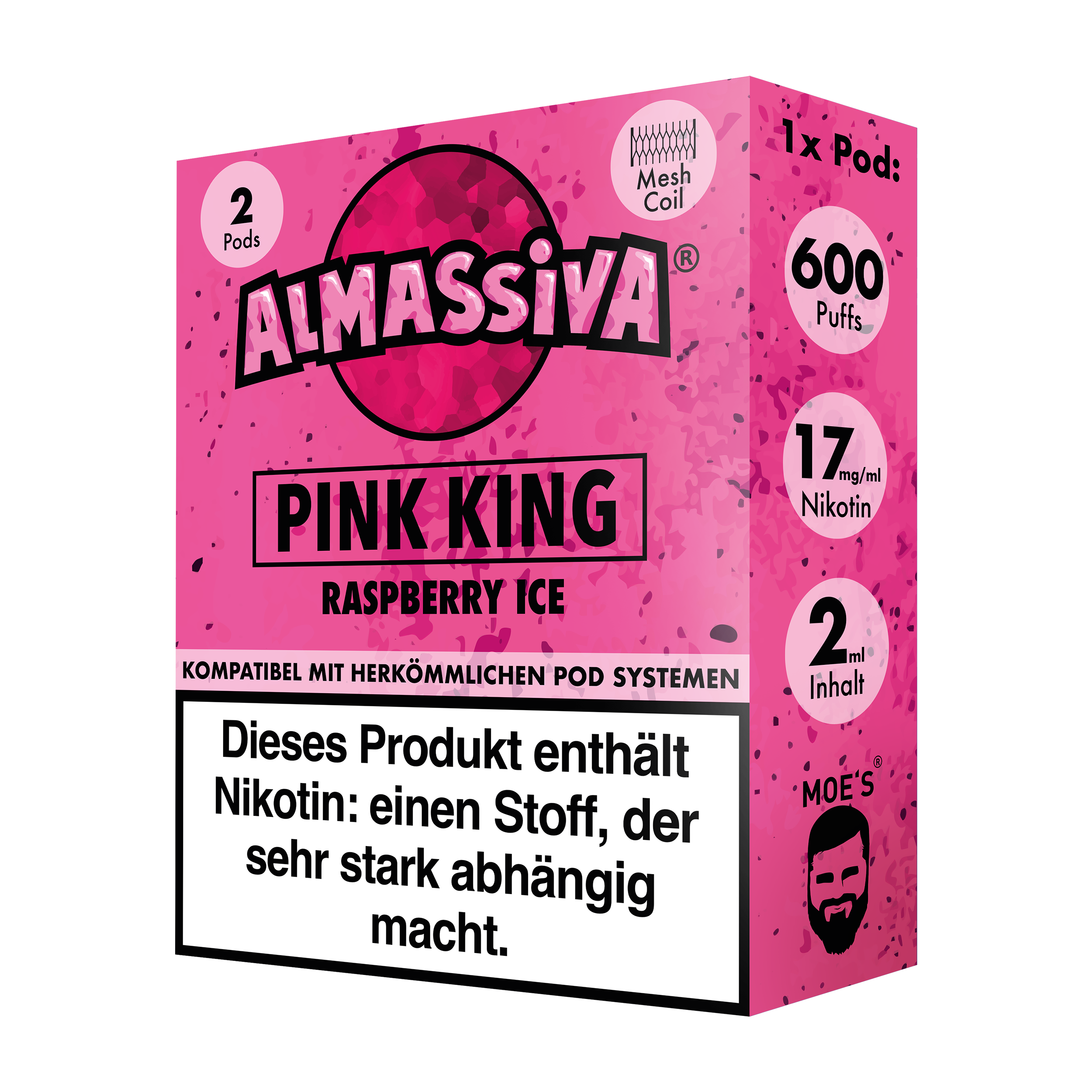 Al Massiva Prefilled Pod Pink King 17mg Nikotin