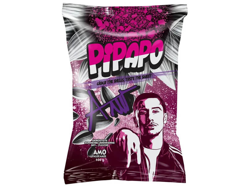 AMO PiPAPO Sonnenblumenkerne Popcorn 100g 42er [Mhd: 01/05/2026]  ***NEU***