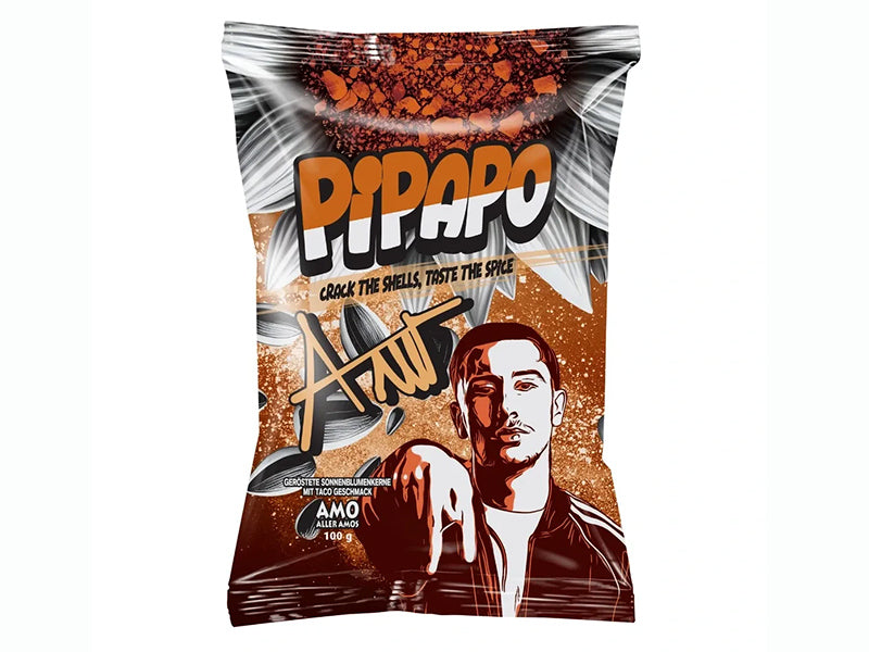 AMO PiPAPO Sonnenblumenkerne Taco 100g 42er [Mhd: 01/05/2026]  ***NEU***
