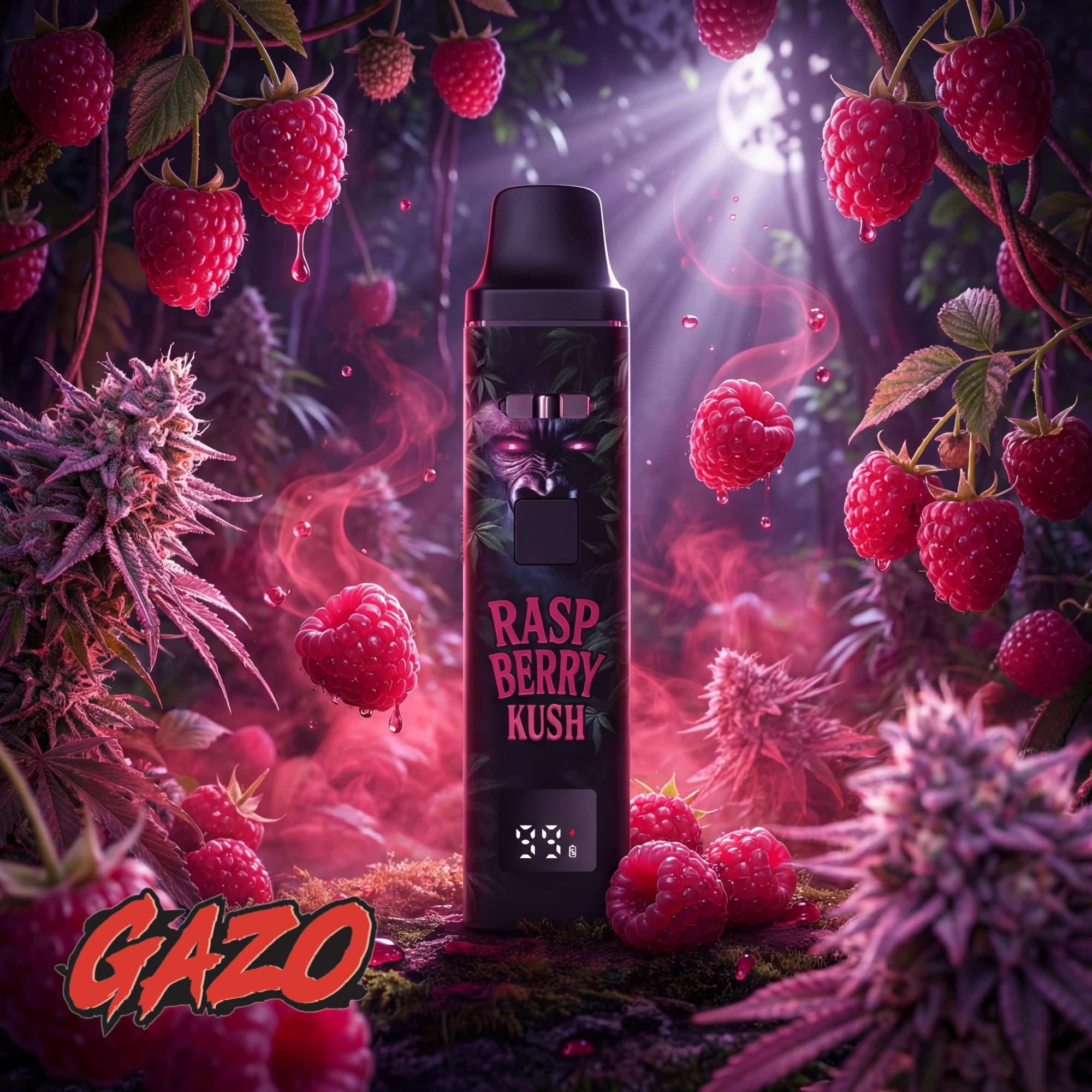 GAZO VAPE – H3BTA „Raspberry“ (Raspberry) – 1ml CRD