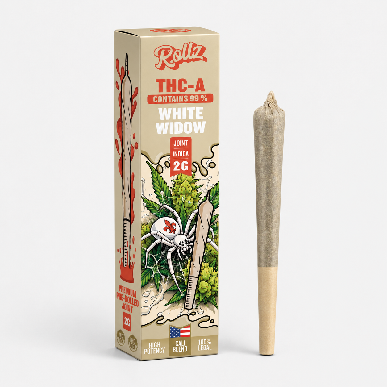 ROLLZ THC-A 99% Joint White Widow 2g