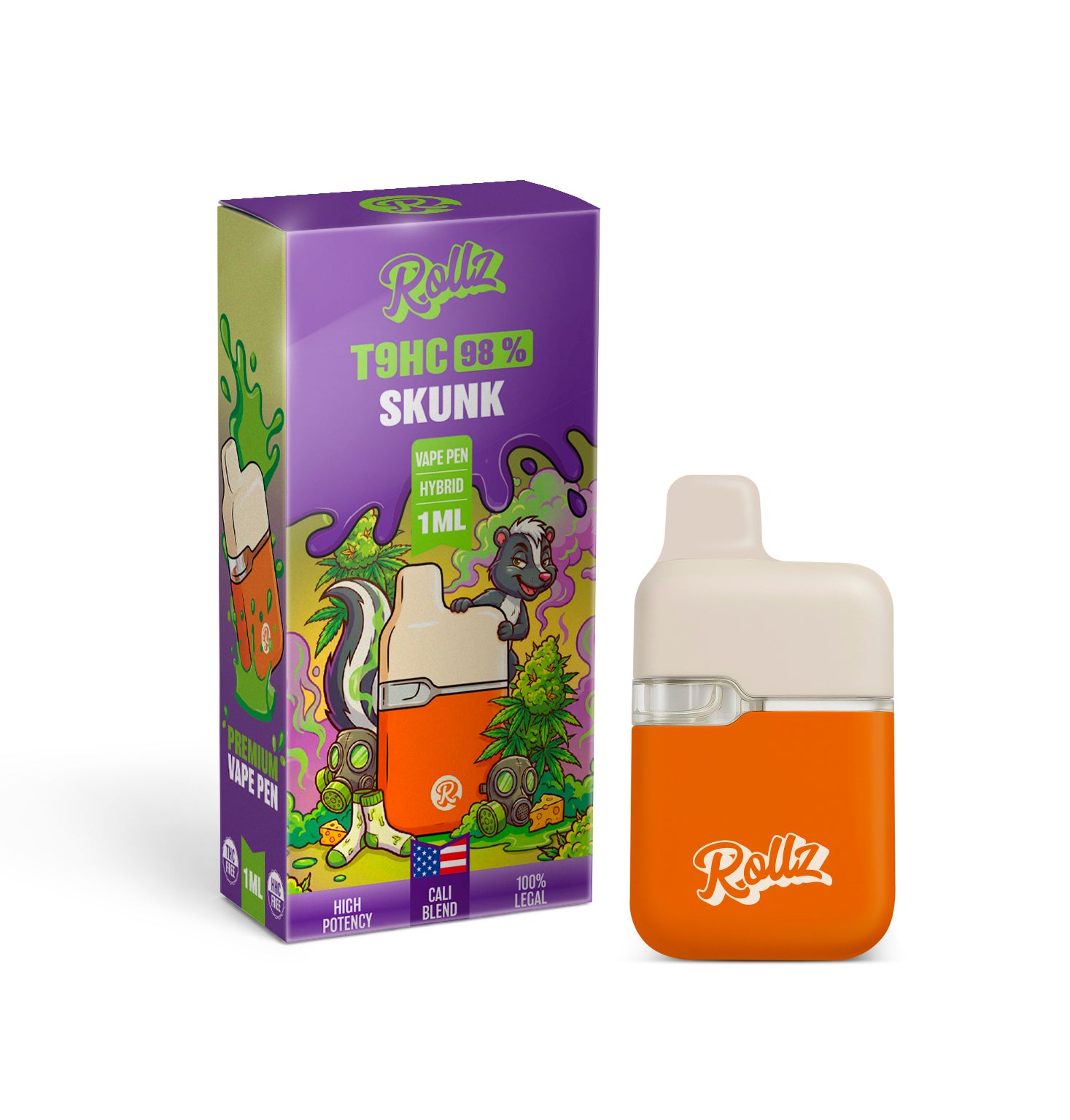 ROLLZ T9HC 98% Vape Skunk 1ml