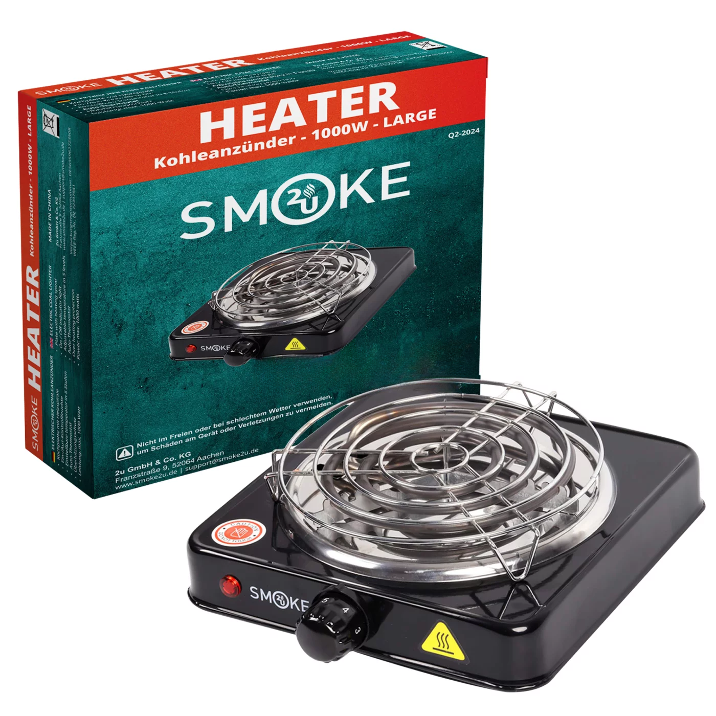 Smoke2u Kohleanzünder - Hotplate | 1000W