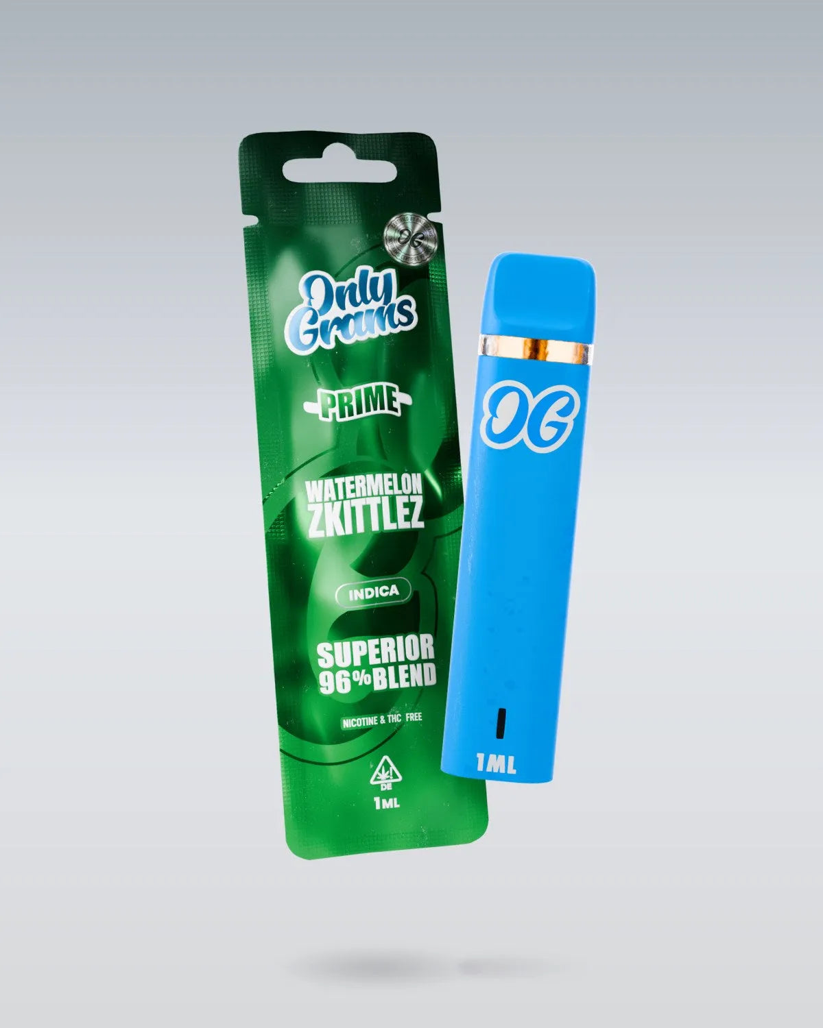 OnlyGrams Superior Vape 96% 1ml Watermelon Zkittlez